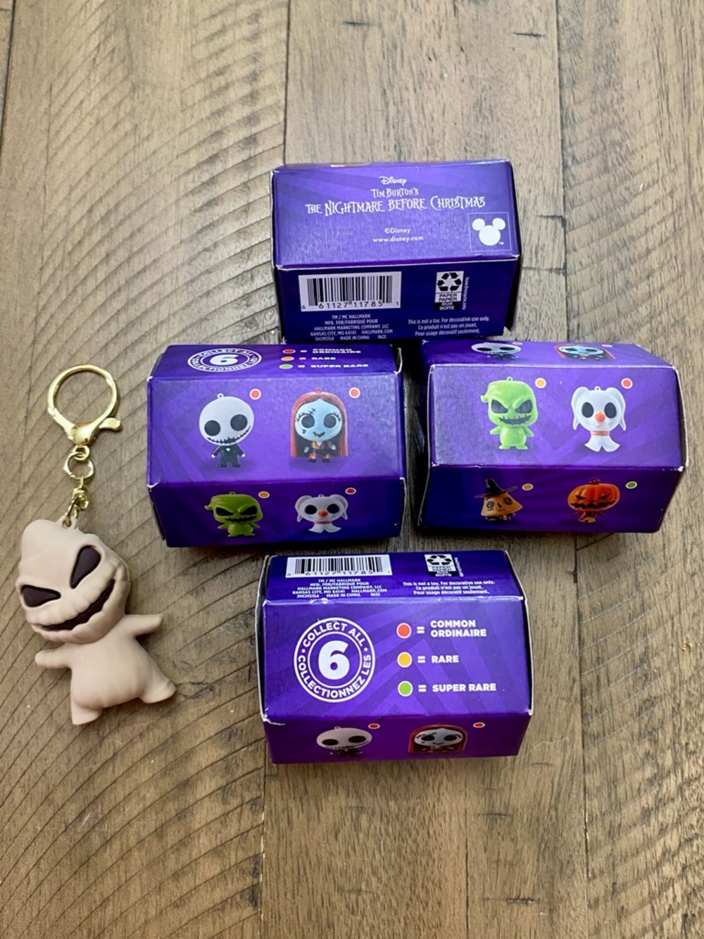 4 Hallmark Nightmare Before Christmas Ornament Blind Boxes & Oogie Boogie Charm - Picture 5 of 5